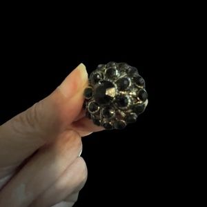 Onyx Plated Antique Button